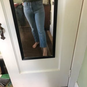 J Crew Flared Crop Jeans size 29